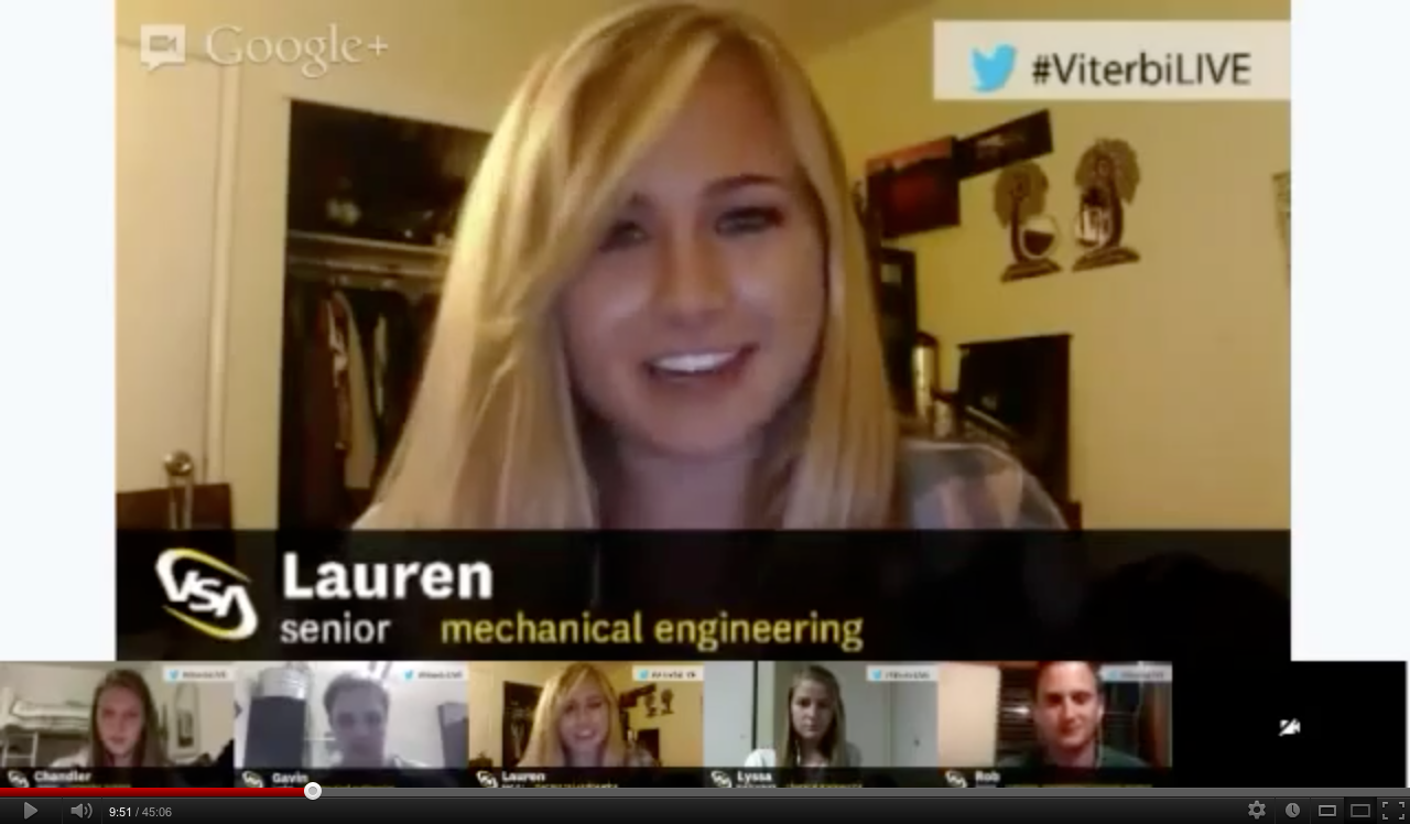 Check out the #ViterbiLIVE Chat: 11/11 at 7PM (PDT)