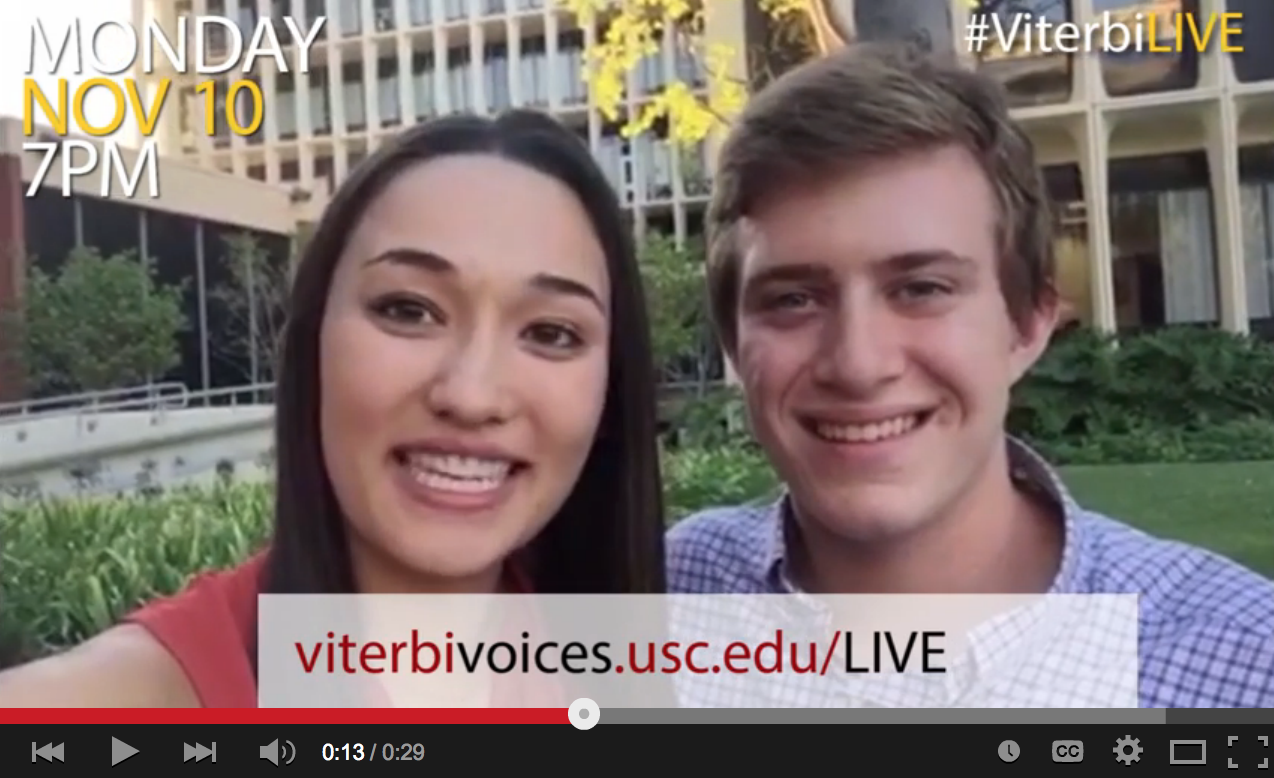 Student Live Chat tomorrow at 7pm (PST) #ViterbiLIVE